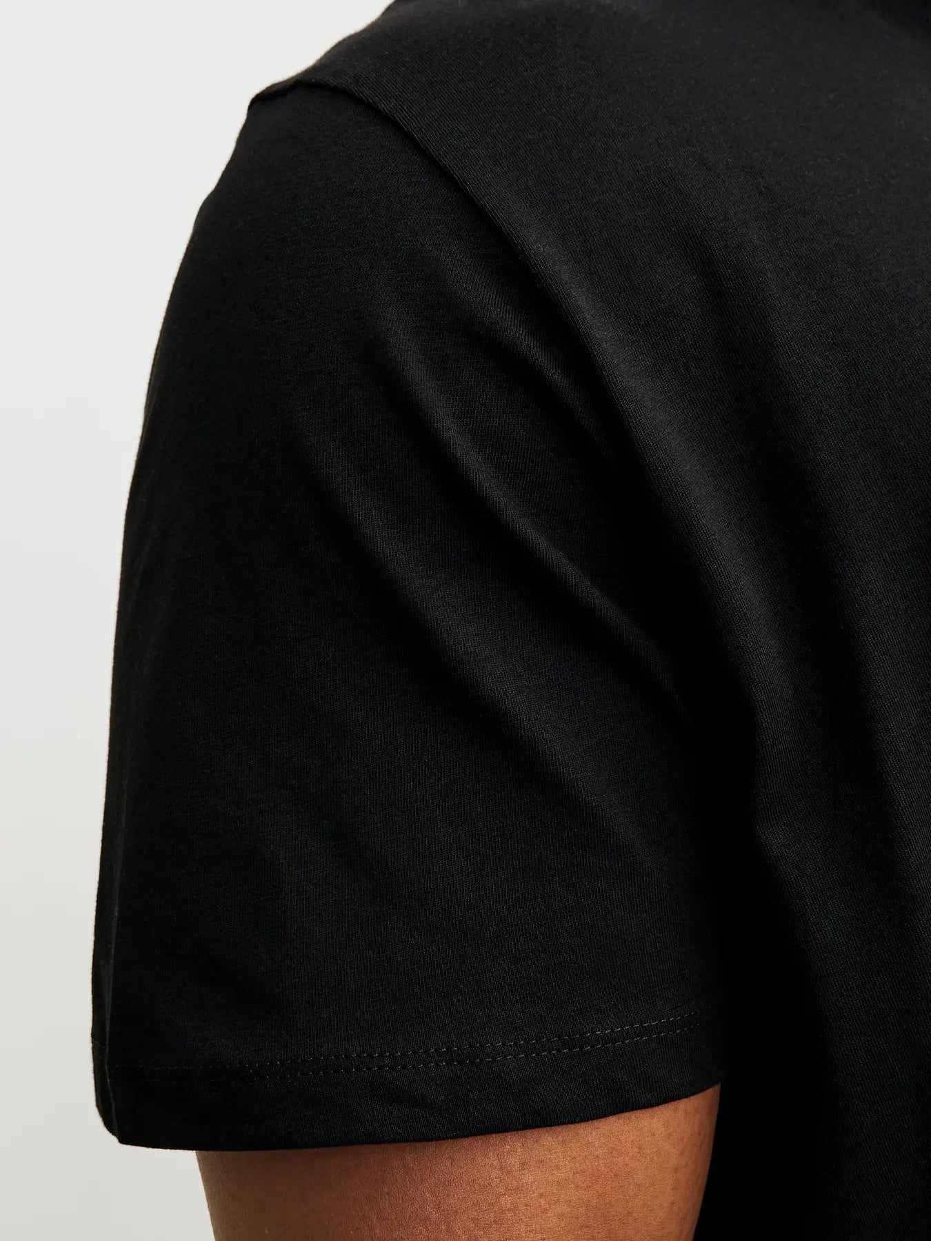 T-Shirt basica jack&jones plus taglie forti calibrate oversize 100%cotone