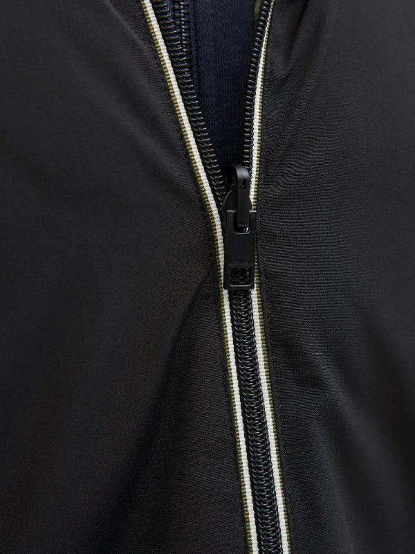 Giubbotto Reversibile Uomo con Cappuccio – Nero & Verde Militare