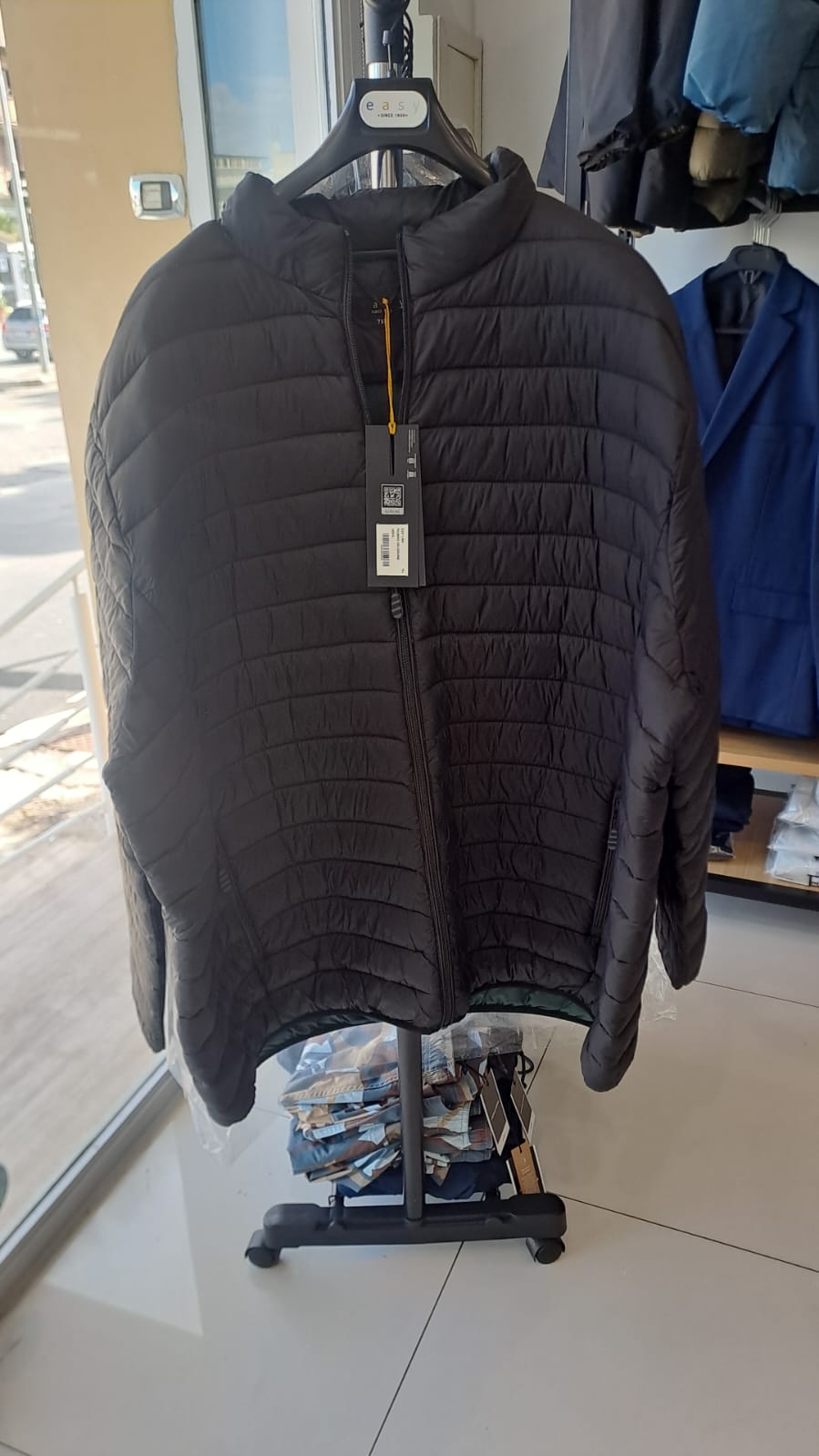 piumino 100 GR NERO easy Maxfort taglie forti calibrato oversize