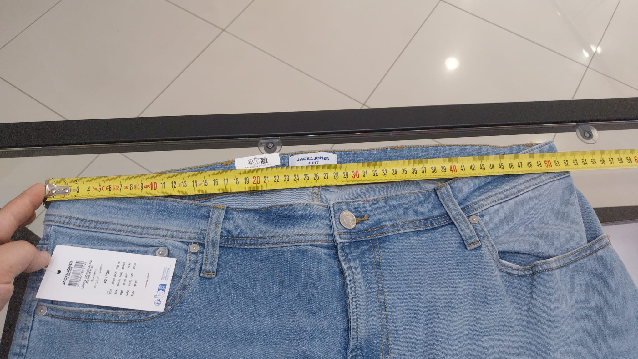 JeansJACK&JONES PLUS Blue Denim taglie forti oversize DALLA 40 ALLA 54(ITA=DA 54 A68/70)