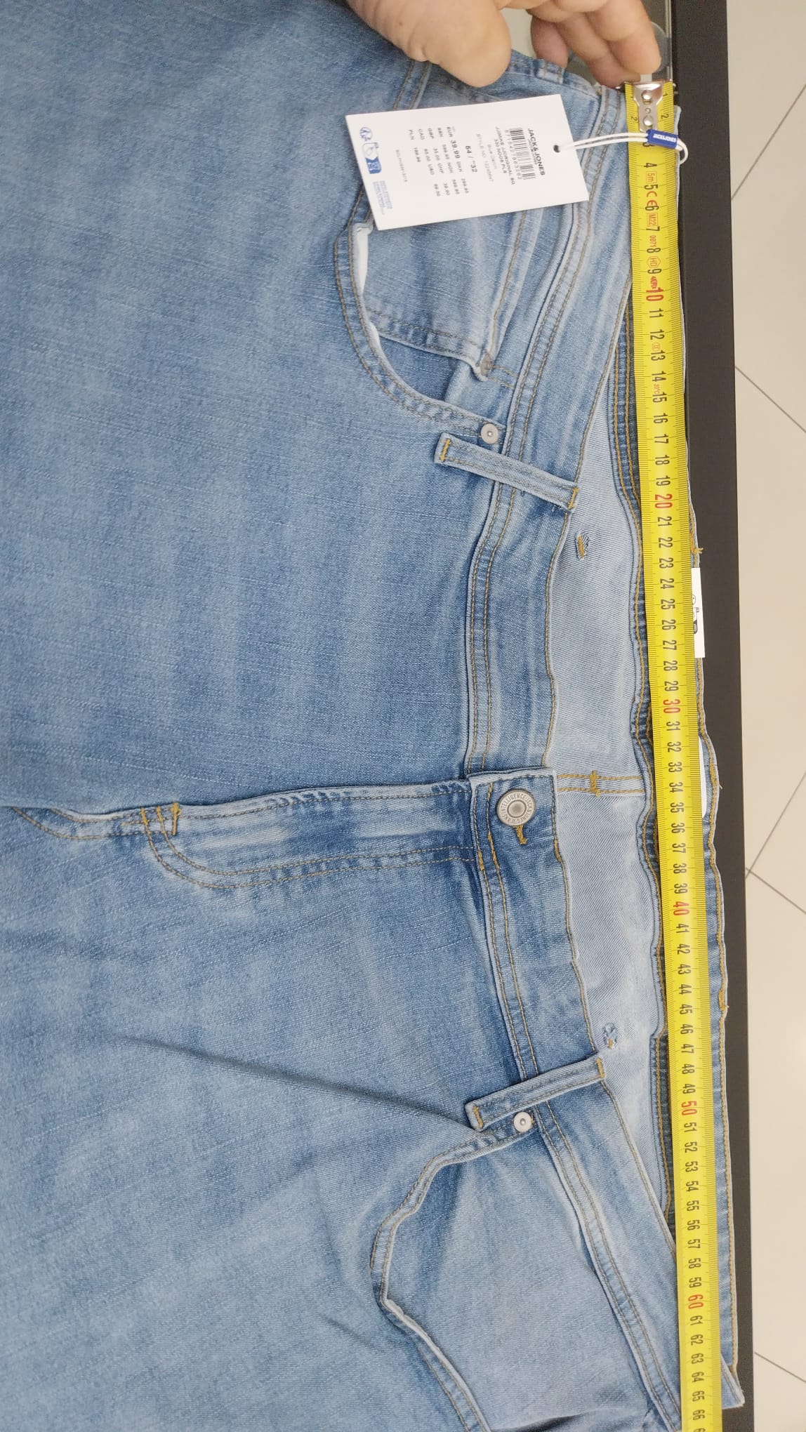 JeansJACK&JONES PLUS Blue Denim taglie forti oversize DALLA 40 ALLA 54(ITA=DA 54 A68/70)