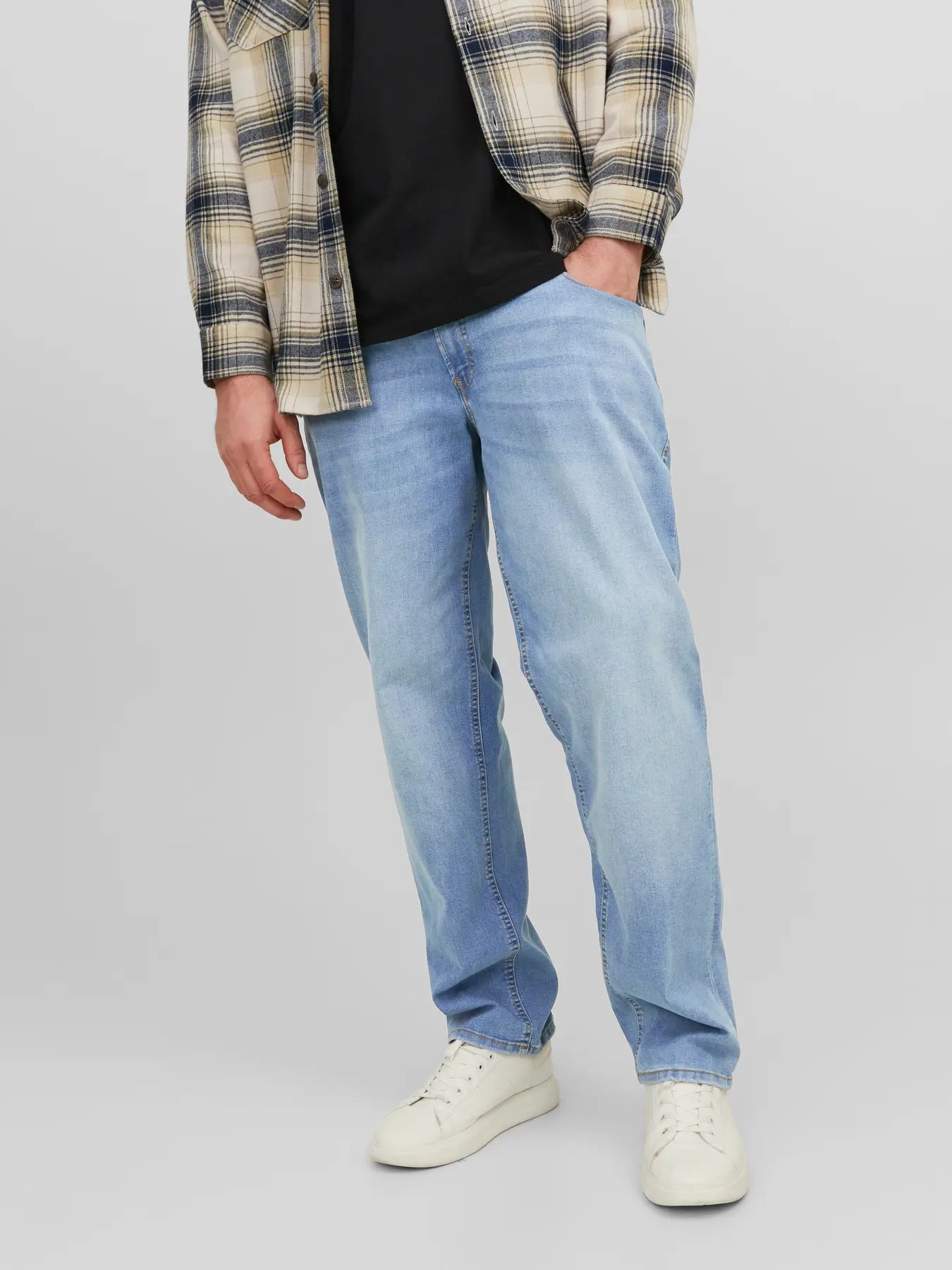 JeansJACK&JONES PLUS Blue Denim taglie forti oversize DALLA 40 ALLA 54(ITA=DA 54 A68/70)