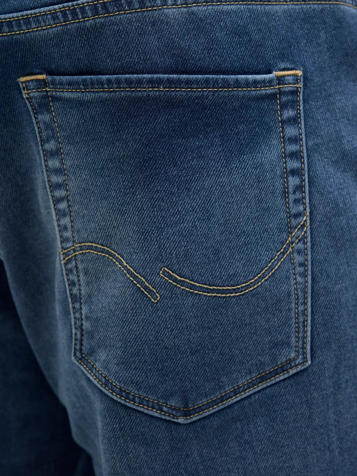 Pantaloncini JACK&JONES PLUS Blue Denim elasticizzato