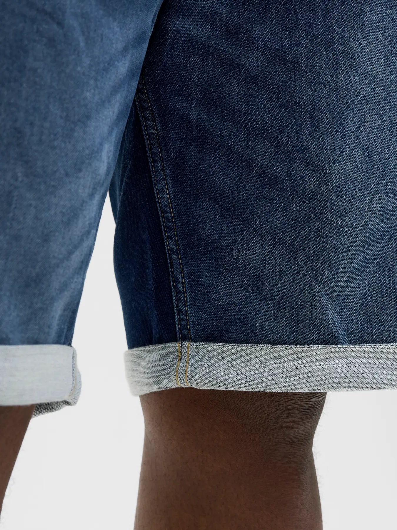 Pantaloncini JACK&JONES PLUS Blue Denim elasticizzato