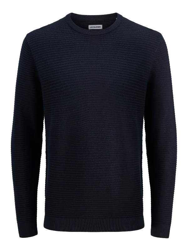 Maglione girocollo Jack & Jones Plus blu navy – taglie forti oversize