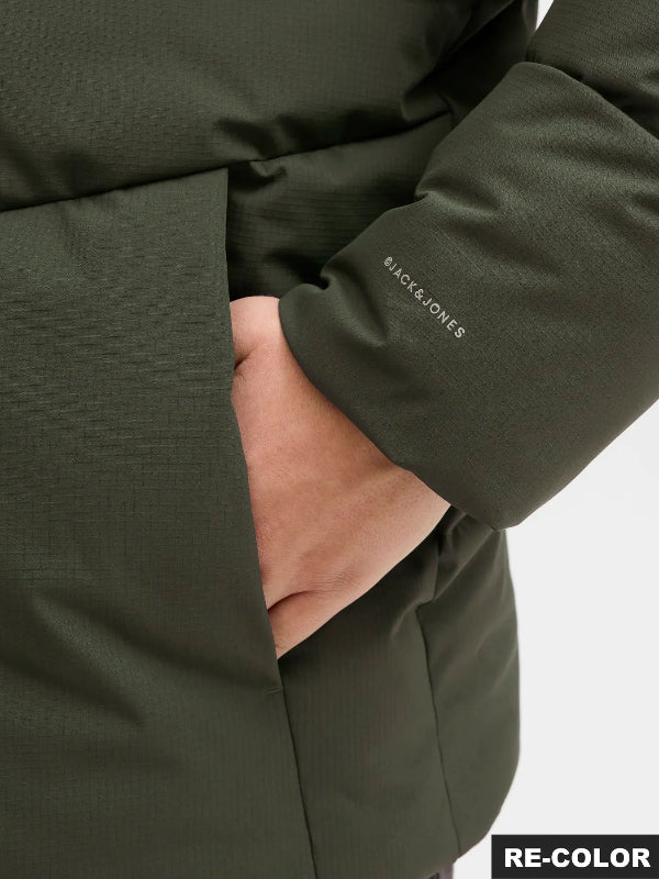 Piumino uomo Jack & Jones Plus con cappuccio – taglie forti oversize