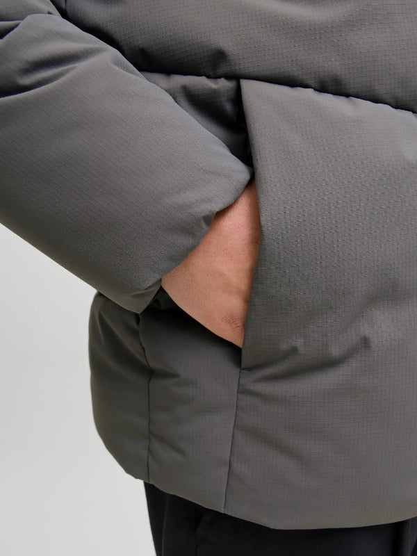 Piumino uomo Jack & Jones Plus con cappuccio – taglie forti oversize