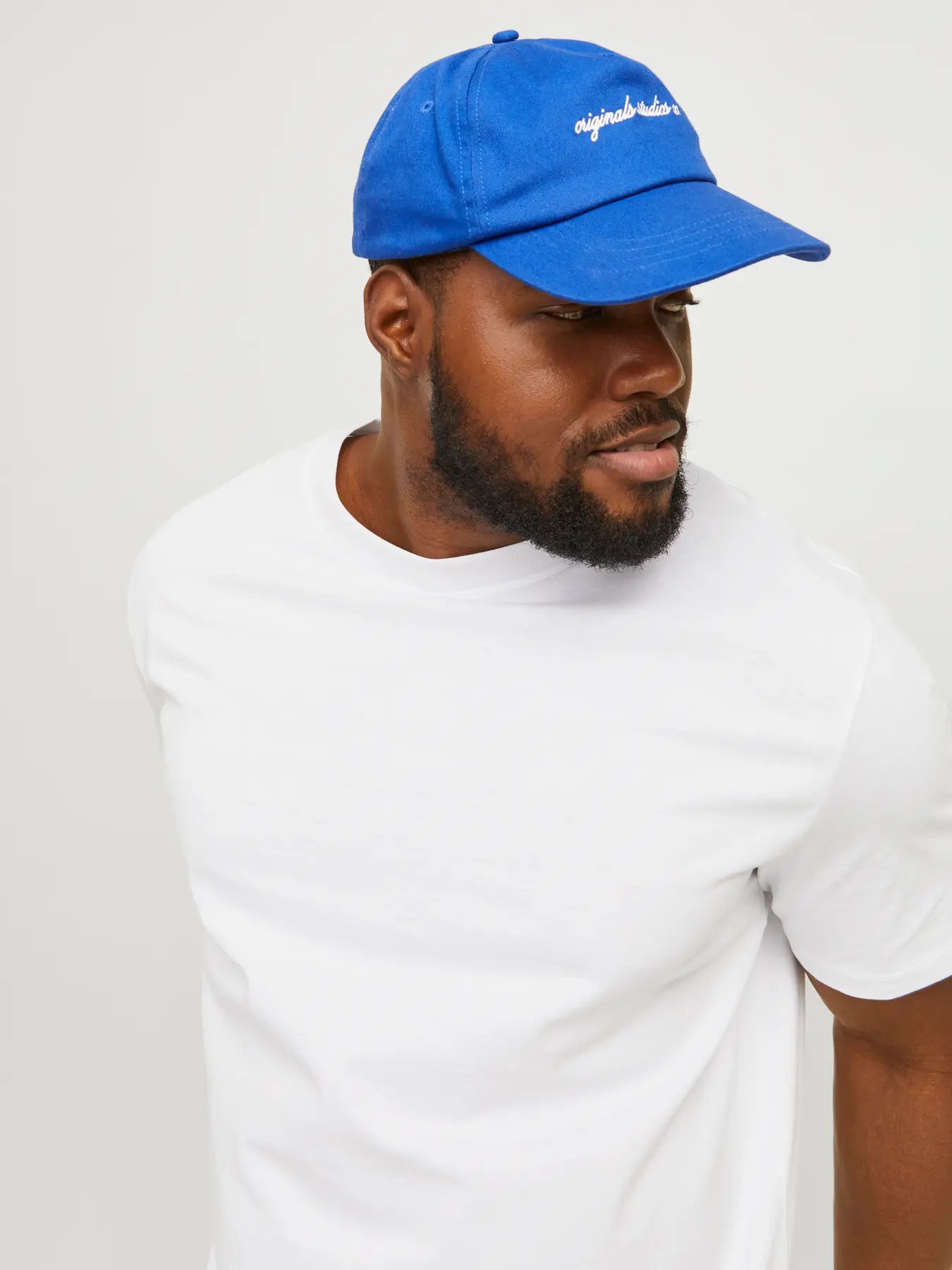 T-Shirt basica jack&jones plus taglie forti calibrate oversize 100%cotone