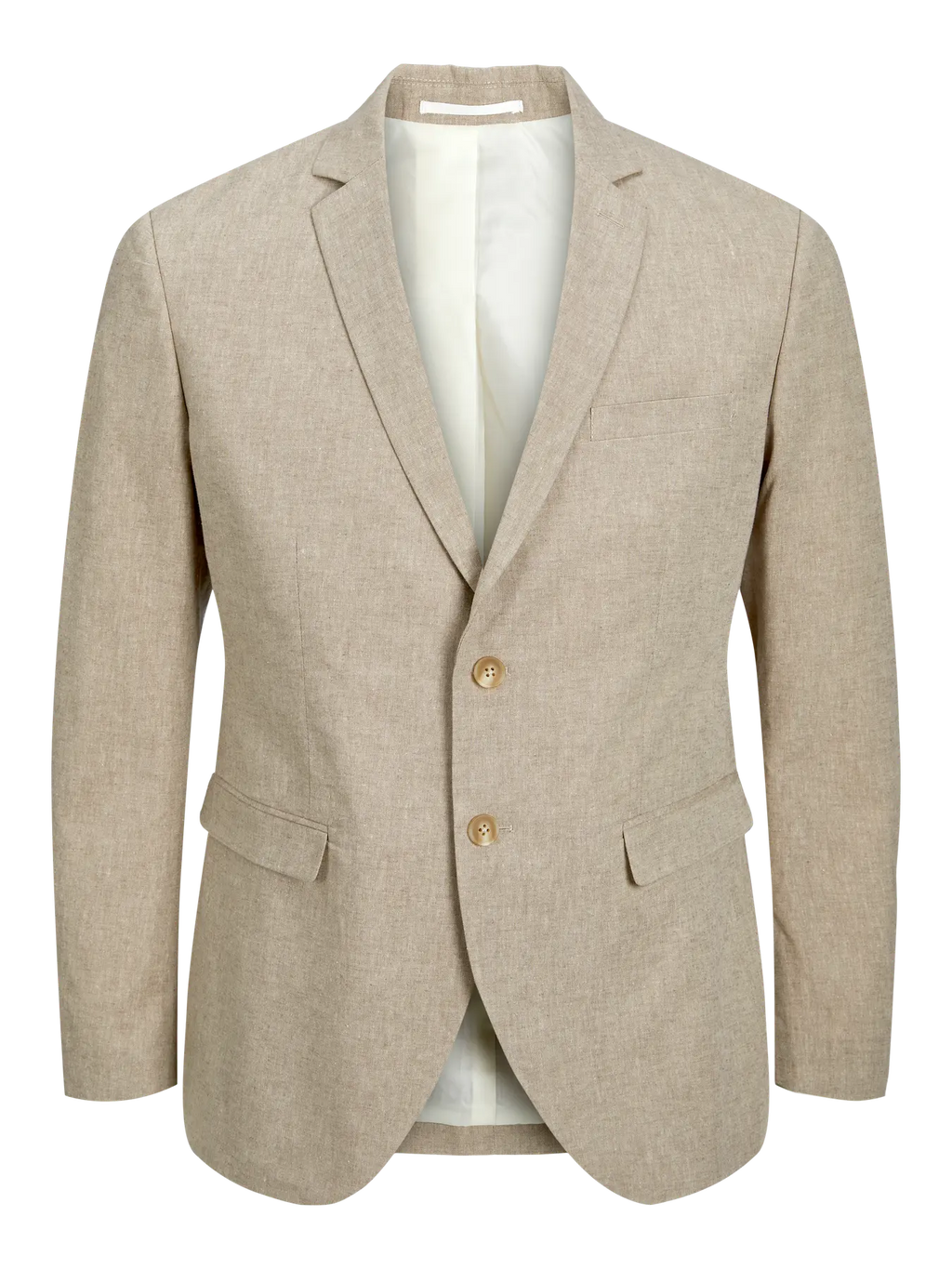 giacca in lino jack&jones beige