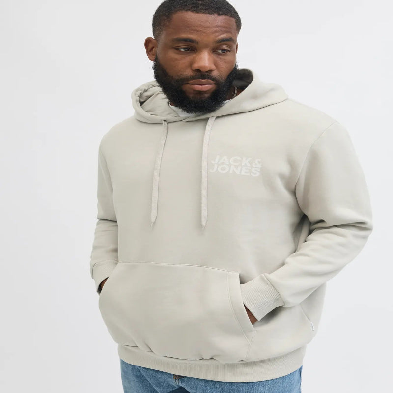 Felpa Uomo Taglie Forti Oversize Jack & Jones con Cappuccio