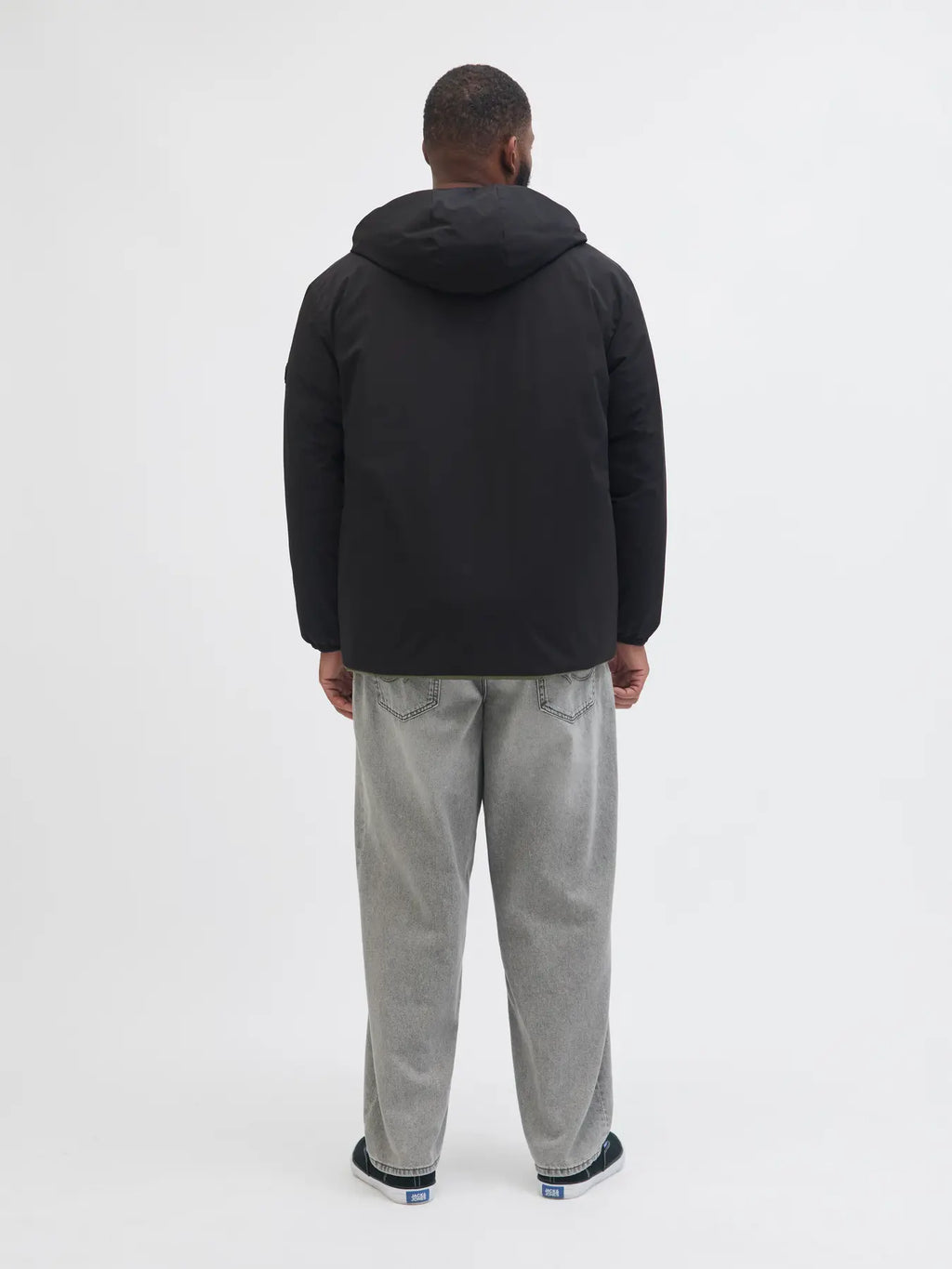 Giubbotto Reversibile Uomo con Cappuccio – Nero & Verde Militare