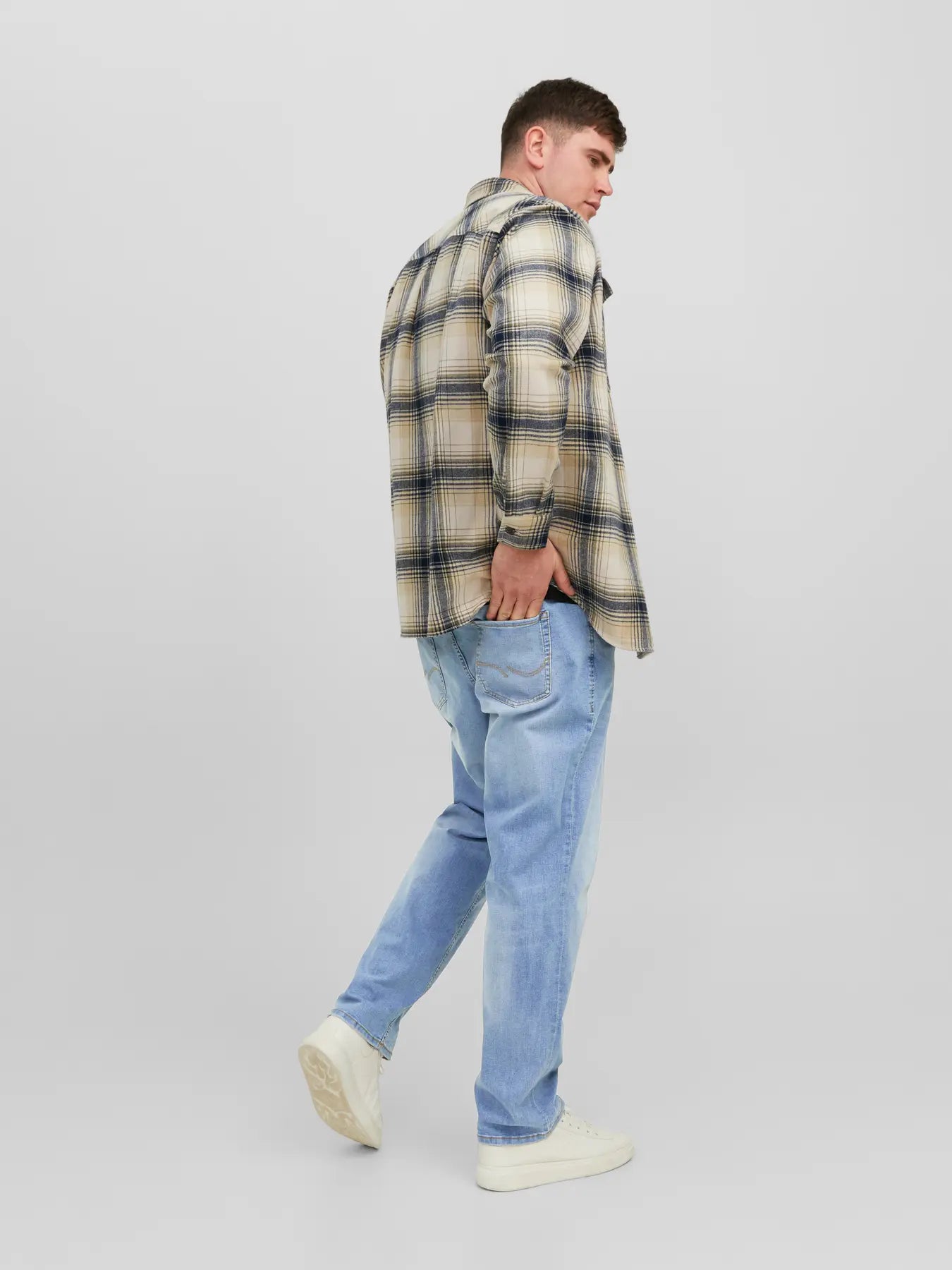 JeansJACK&JONES PLUS Blue Denim taglie forti oversize DALLA 40 ALLA 54(ITA=DA 54 A68/70)