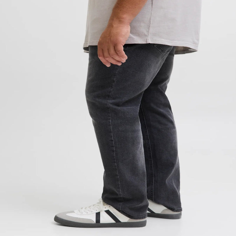 Jeans Uomo Taglie Forti Oversize Jack & Jones – Denim Nero Elasticizzato taglia 56/68