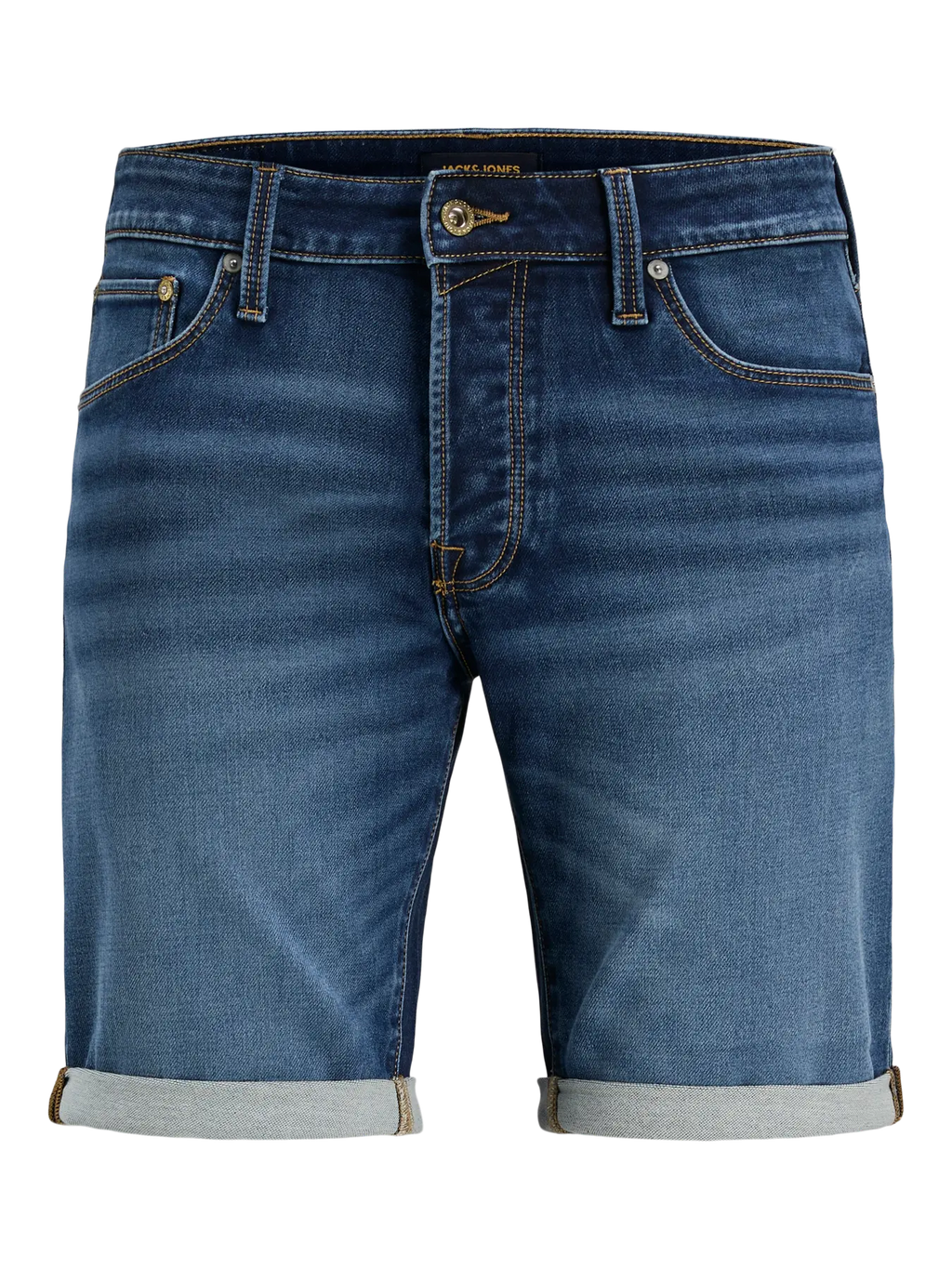 Pantaloncini JACK&JONES PLUS Blue Denim elasticizzato
