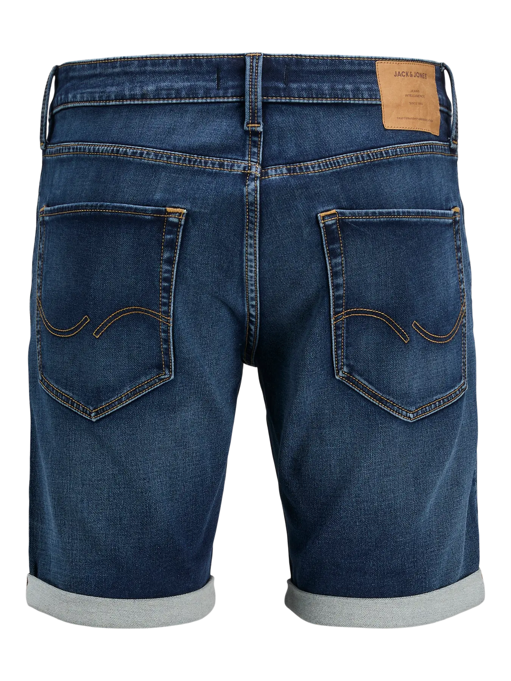 Pantaloncini JACK&JONES PLUS Blue Denim elasticizzato
