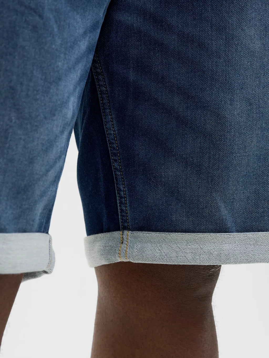 Pantaloncini JACK&JONES PLUS Blue Denim elasticizzato