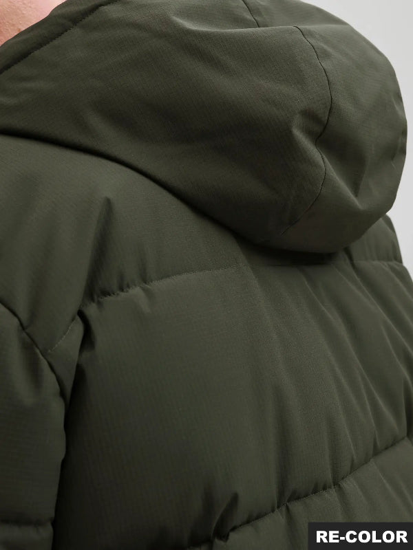 Piumino uomo Jack & Jones Plus con cappuccio – taglie forti oversize