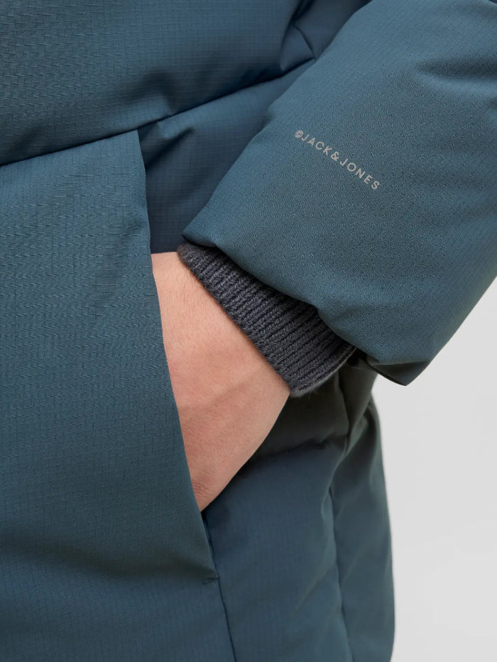 Piumino uomo Jack & Jones Plus con cappuccio – taglie forti oversize