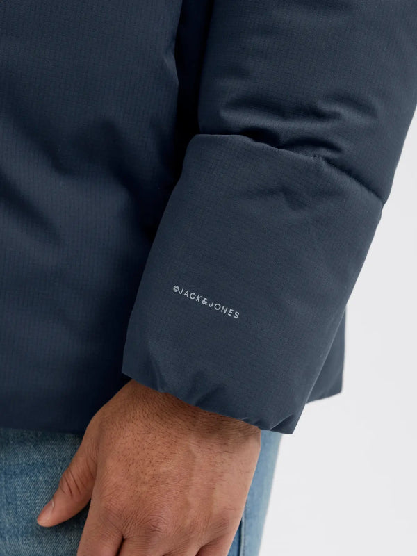 Piumino uomo Jack & Jones Plus con cappuccio – taglie forti oversize