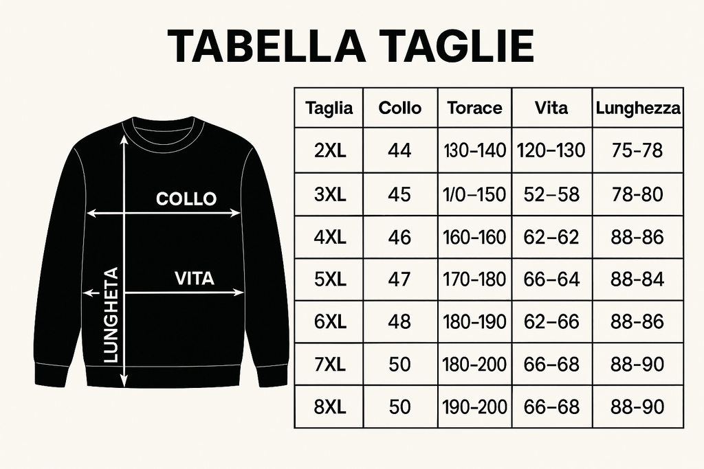 Comfort XXL, Stile Maxfort T-Shirt vari modelli